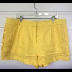 Size 16 yellow J Crew shorts
